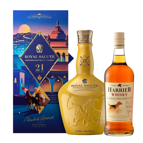 Royal Salute 21 Year Old The Jodphur Polo Edition with FREE Harrier Whisky 75cl