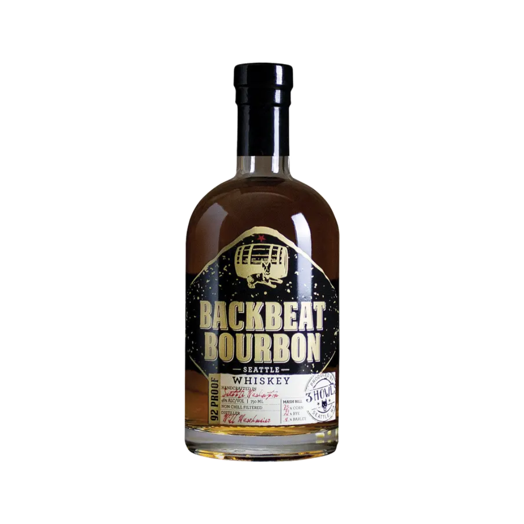 3 Howls Backbeat Bourbon Seattle Whiskey 75cl