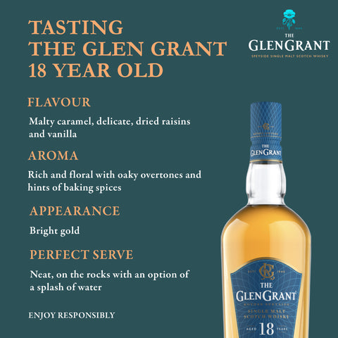 The Glen Grant 18 Year Old Scotch Whisky 70cl