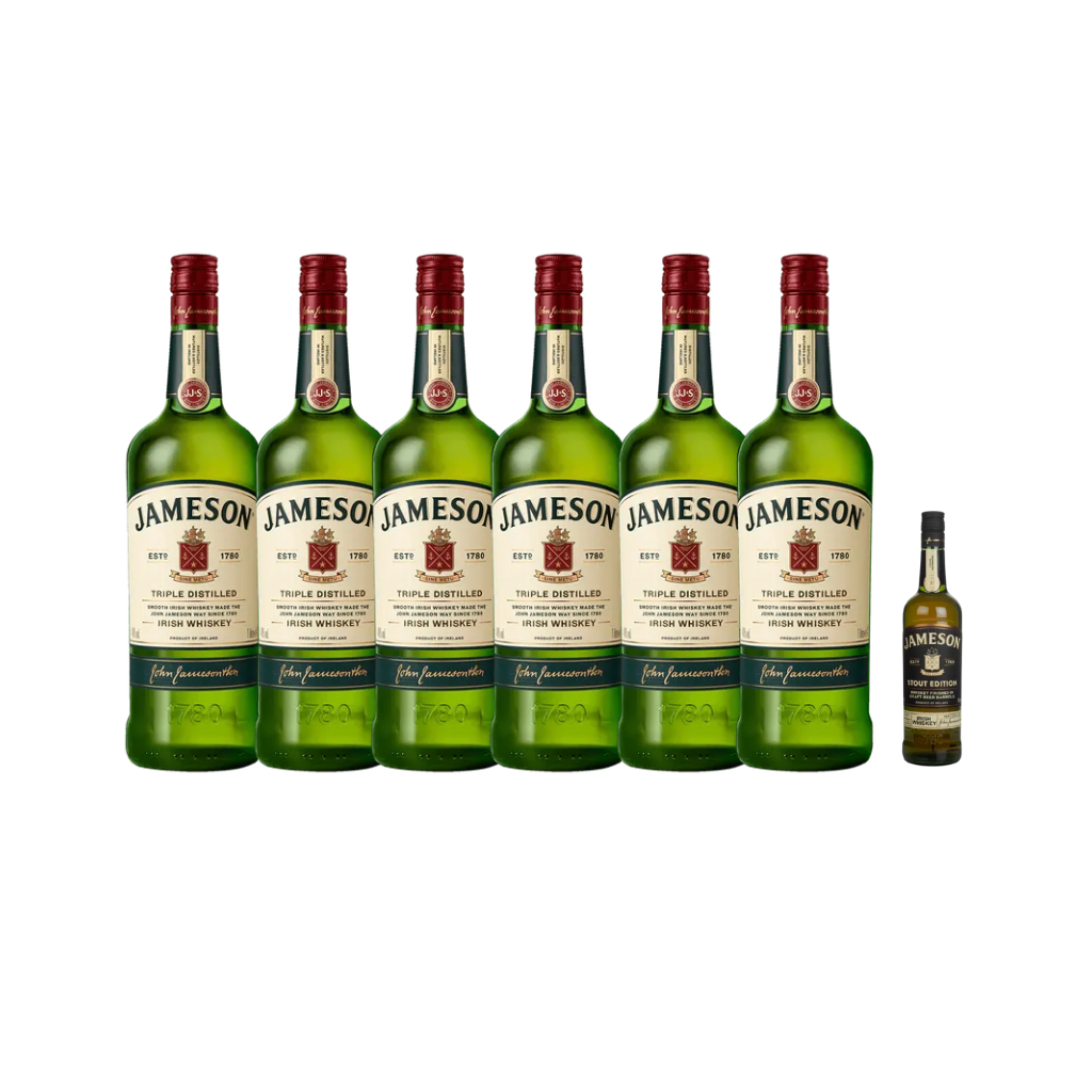 John Jameson 1L (6 Bottles) Get 1 John Jameson Stout Miniature