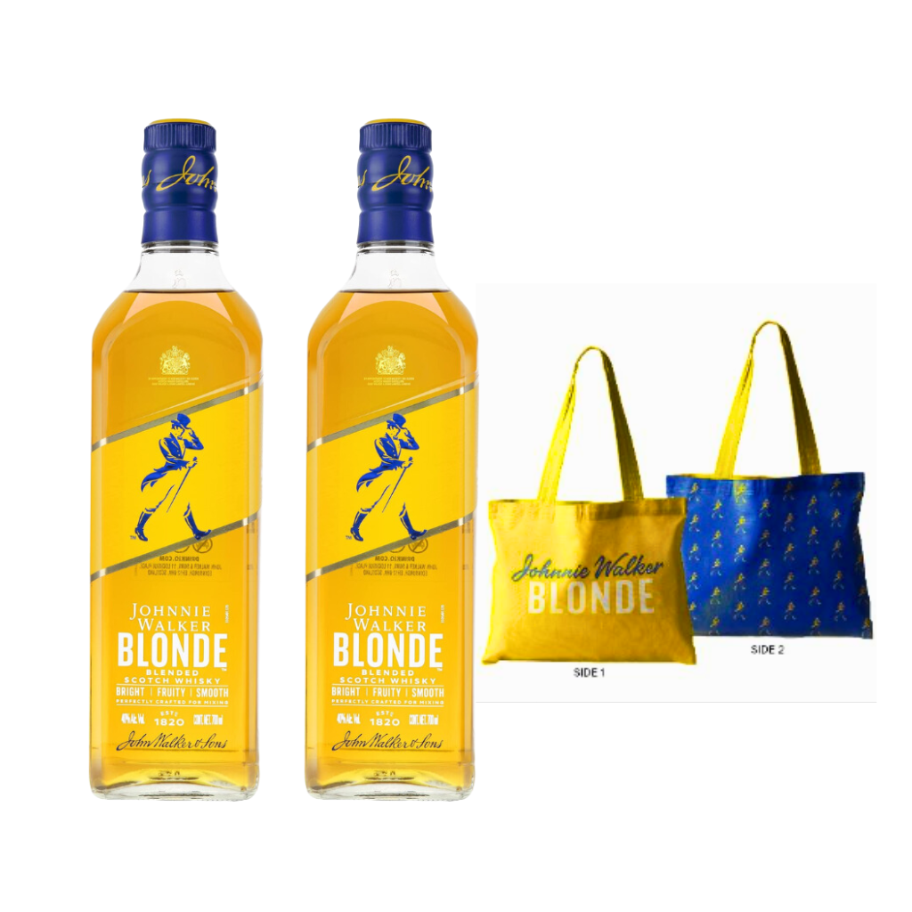 Johnnie Walker Blonde 70cl (2 Bottles with FREE Tote Bag)