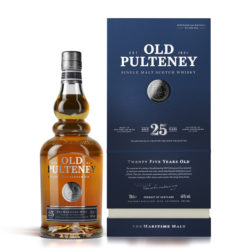 Old Pulteney 25 Year Old Single Malt Scotch Whisky 70cl