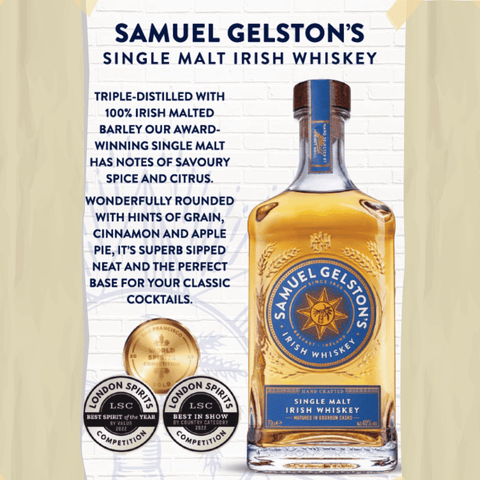 Samuel Gelston's Irish Whiskey 70cl