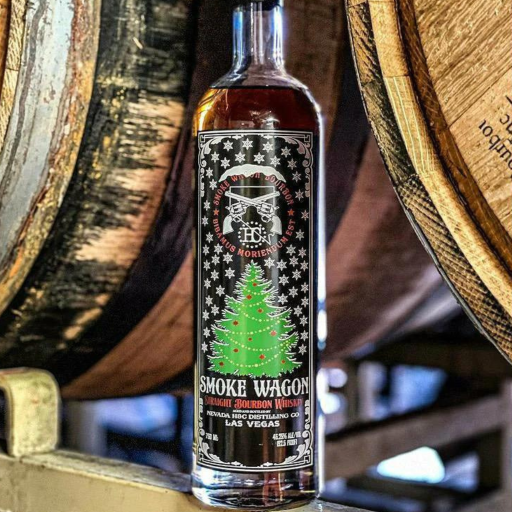 Smoke Wagon Straight Bourbon Whiskey Christmas Edition 75cl