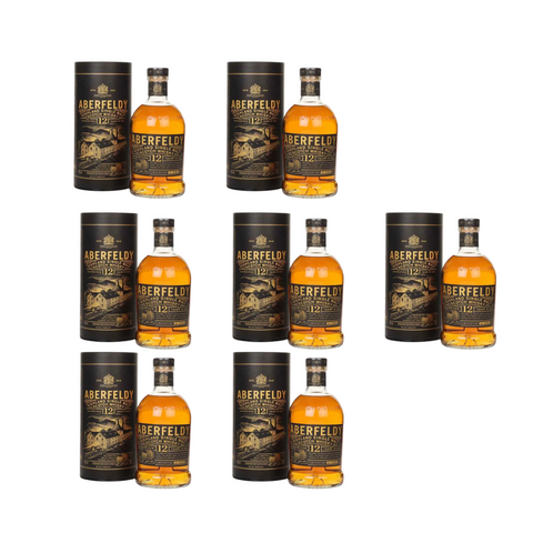 Aberfeldy 12 Year Old Single Malt Whisky 75cl (6 +1 bottles)