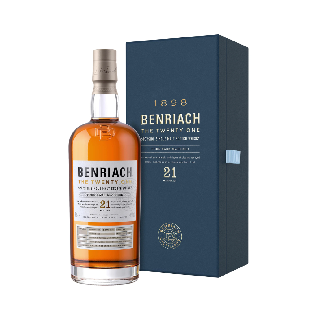 Benriach The Twenty One 21 Year Old Speyside Single Malt Whisky 70cl