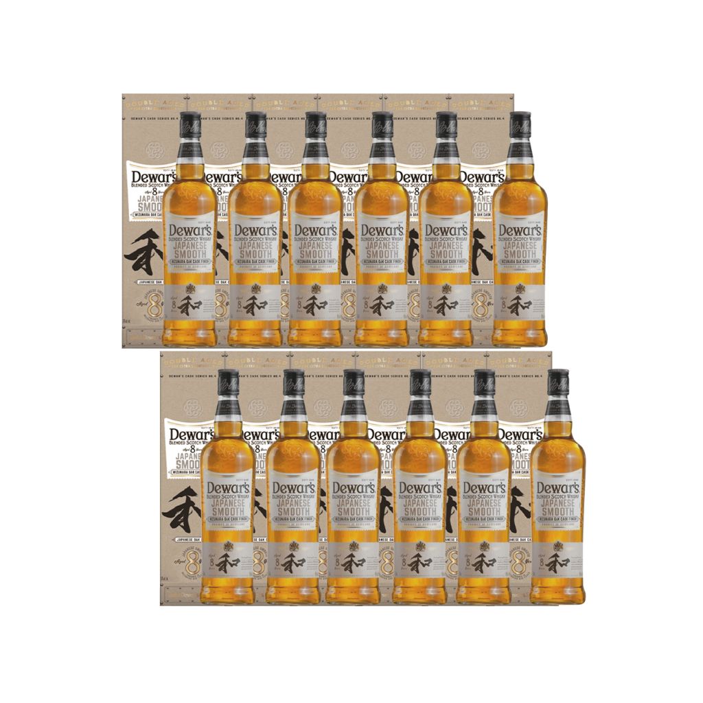 1 Case of Dewars Japanese Smooth Mizunara Oak Cask Finish Whisky 70cl