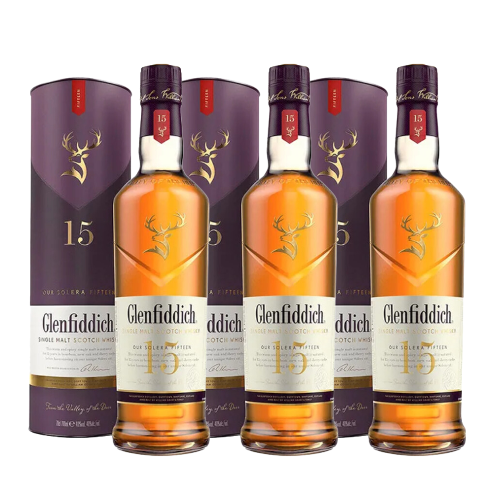 Glenfiddich 15 70cl (3 Bottles)