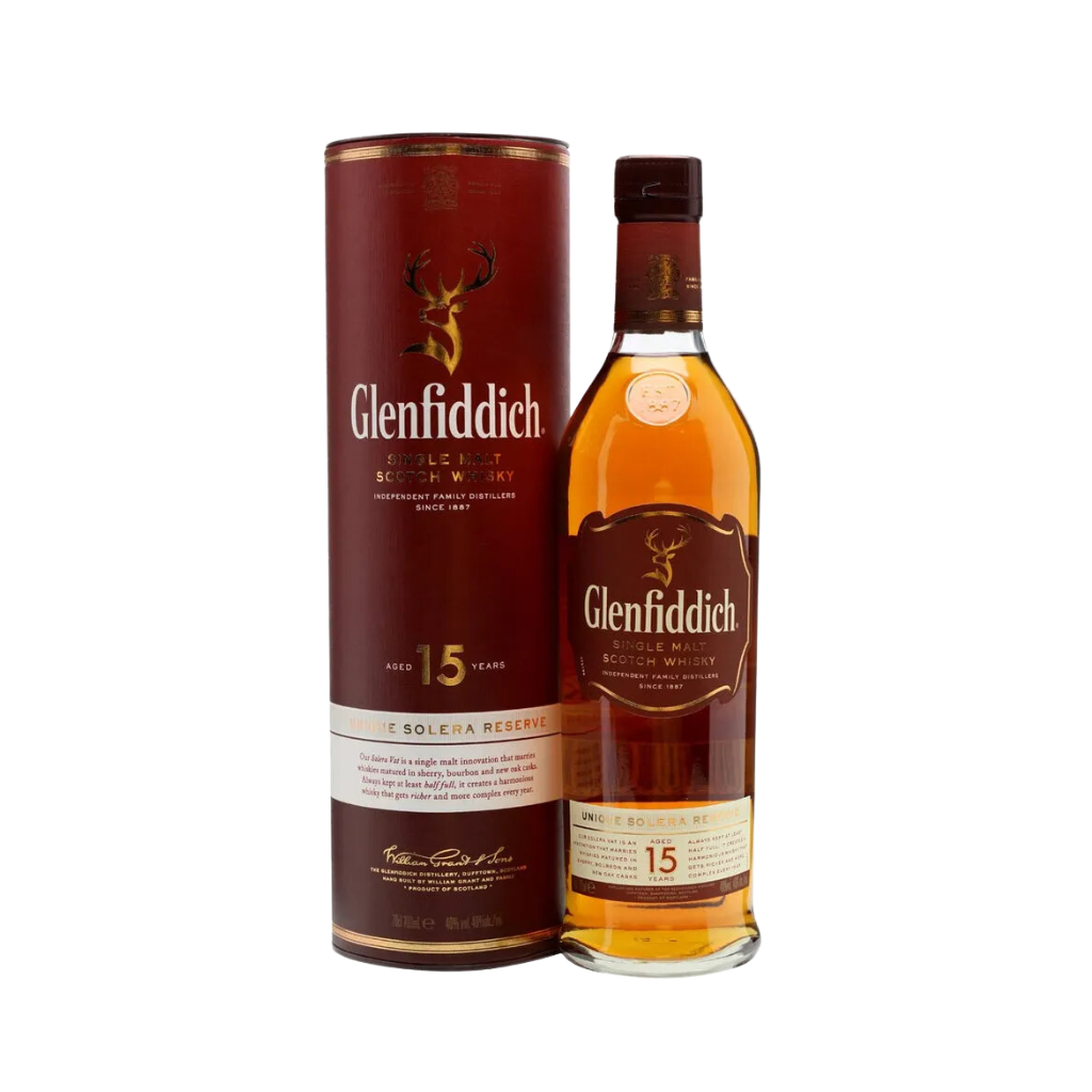 Glenfiddich 15 Year Old Single Malt Whisky 70cl