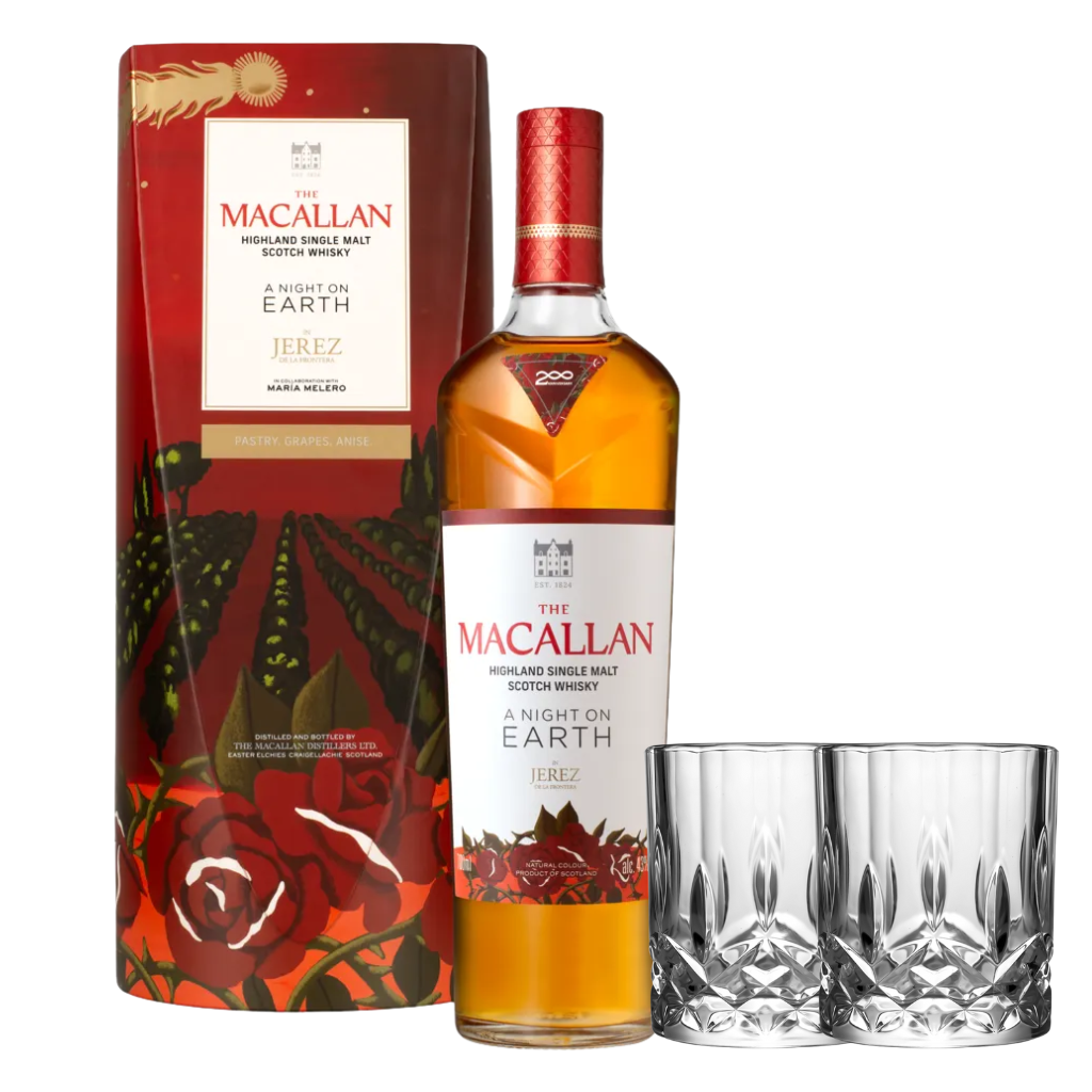 The Macallan A Night on Earth in Jerez: A Tribute to Sherry Heritage with FREE 2 Prism Spinning Glass