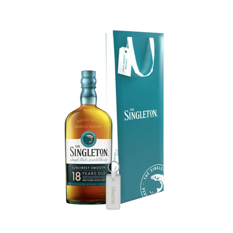 Singleton of Dufftown 18 Year Old Single Malt Scotch Whisky 70cl with Gift Bag and Keychain