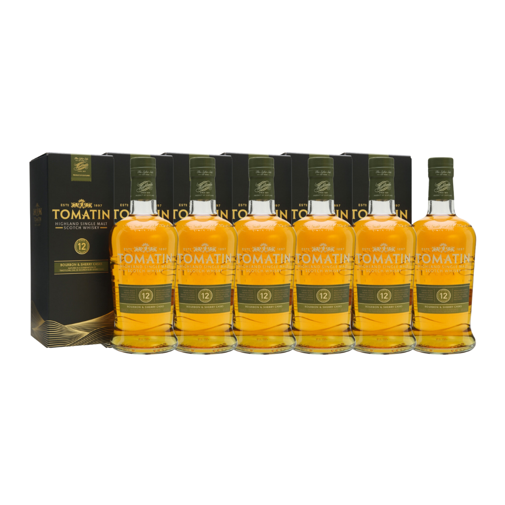 Tomatin 12 Year Old Single Malt Scotch Whisky 70cl (6 bottles)