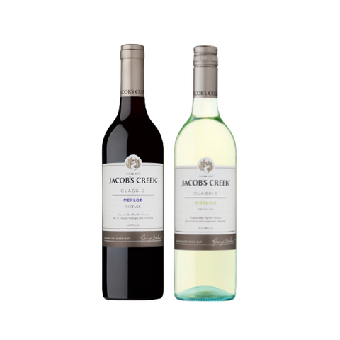 Jacob's Creek Dinner Bundle 2 - Merlot, Riesling 75cl