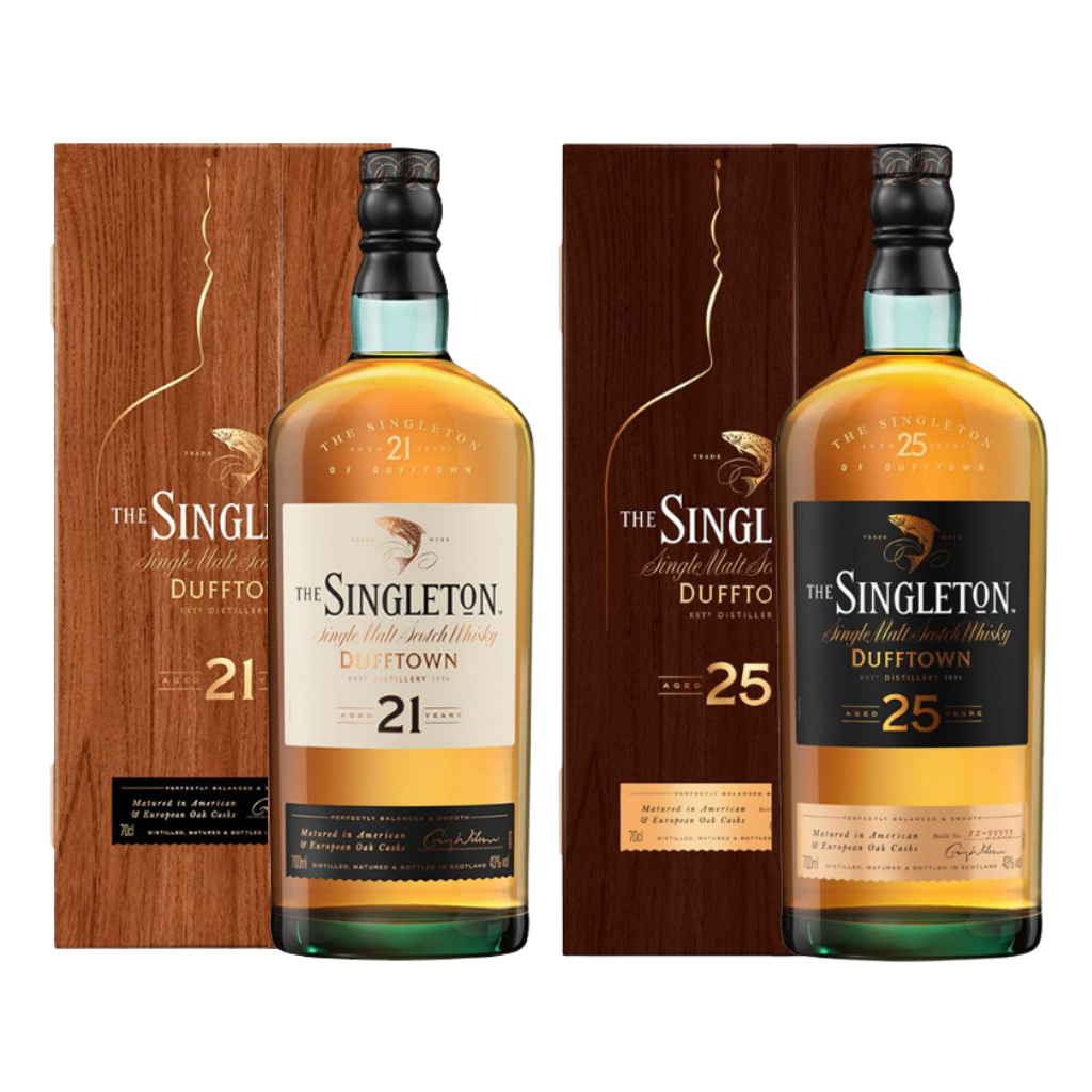 Singleton of Dufftown 21 Year Old 70cl + Singleton of Dufftown 25 Year Old 70cl