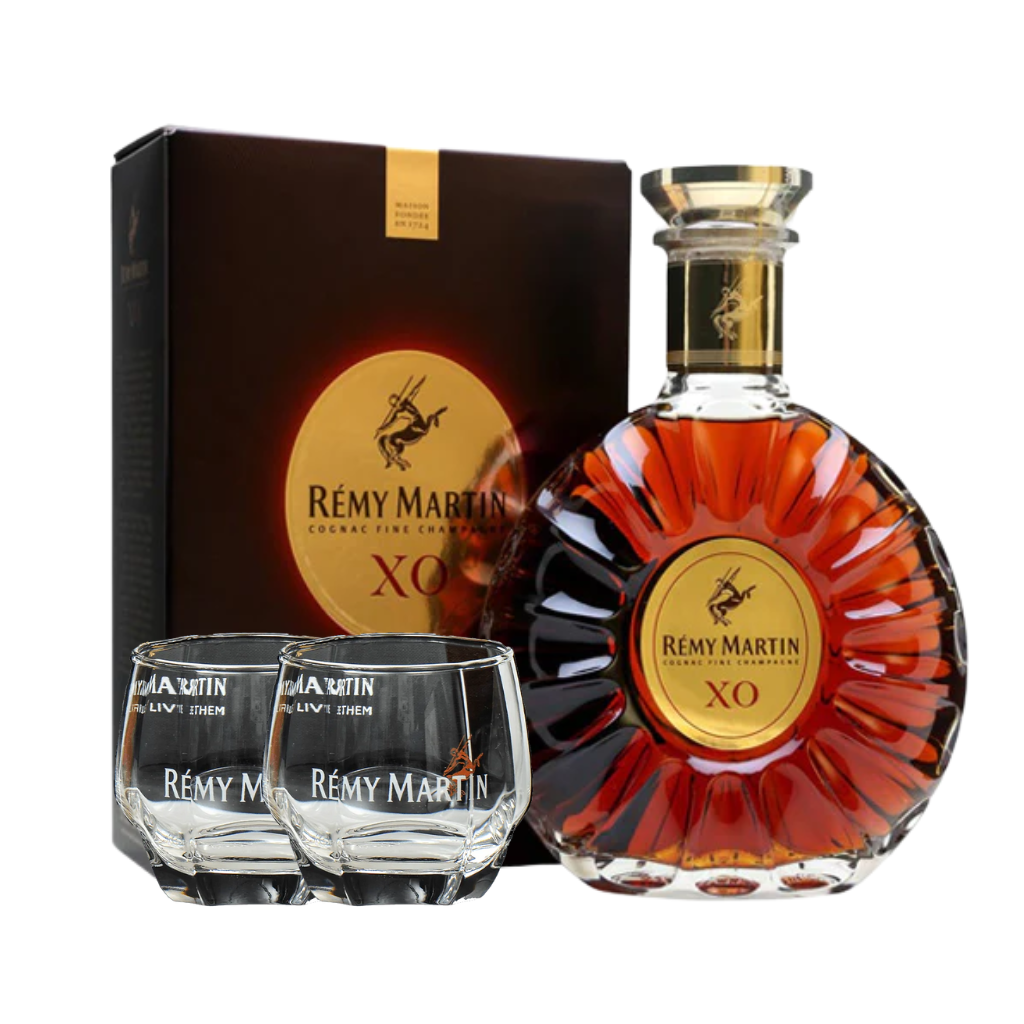 Remy Martin XO (Cognac Fine Champagne) w/ 2 Free Glasses